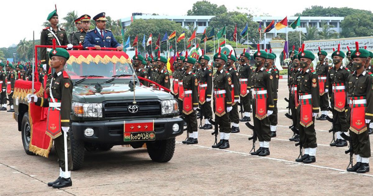 বিএমএতে রাষ্ট্রপতি কুচকাওয়াজ