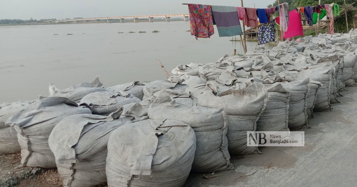তিস্তার পানি বিপৎসীমা ছুঁইছুঁই
