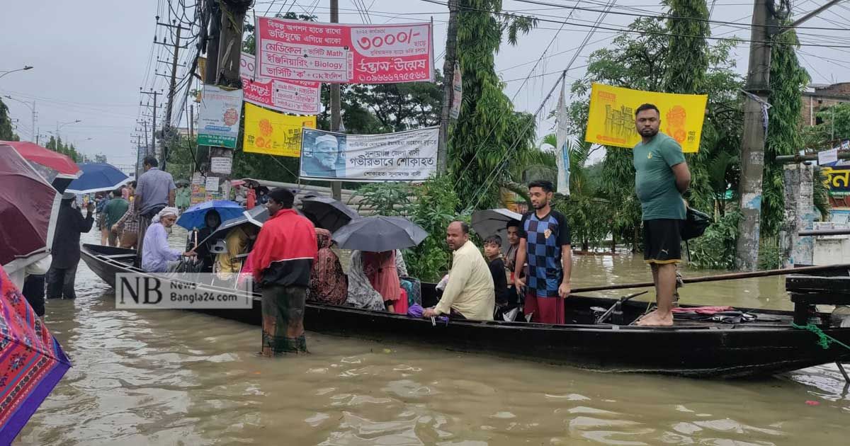 বন্যা: সিলেট ও সুনামগঞ্জে বিদ্যুৎহীন ৩ লাখ গ্রাহক