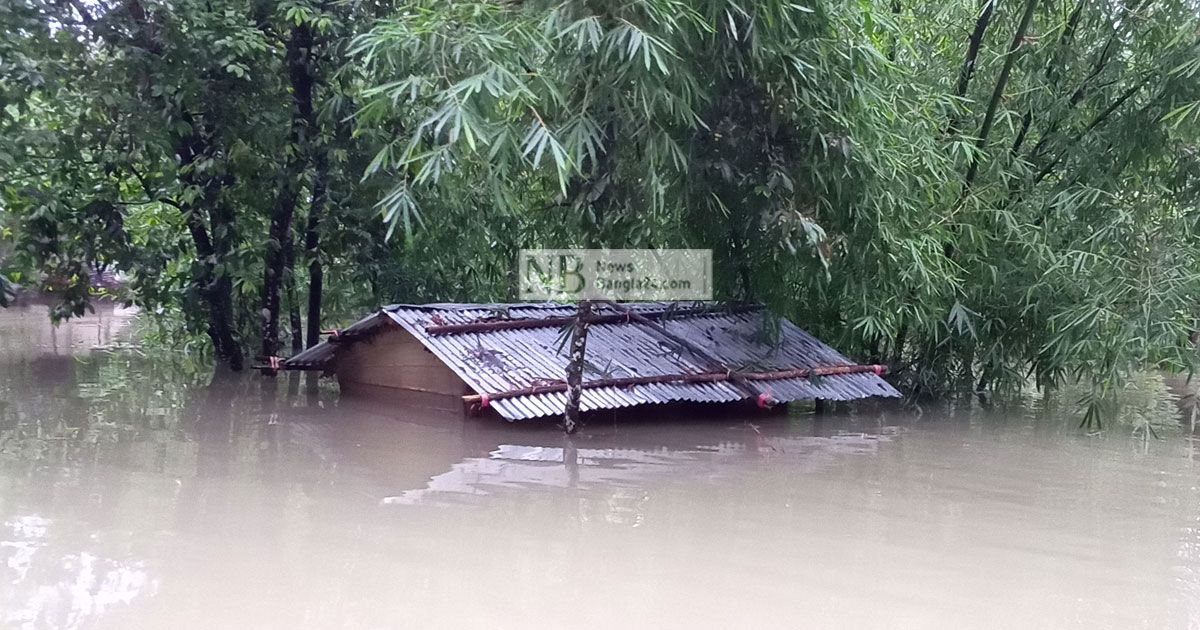 বন্যায় বিপর্যস্ত সিলেটে দুর্ভোগ চরমে