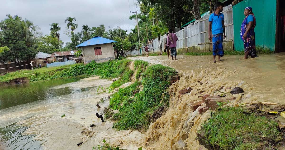 ভারি বর্ষণে ওলটপালট খাগড়াছড়িও