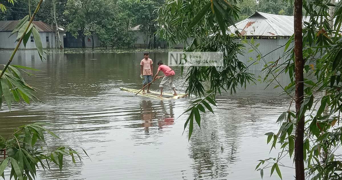 লালমনিরহাটে-বিপৎসীমার-ওপর-তিস্তা-ধরলার-পানি