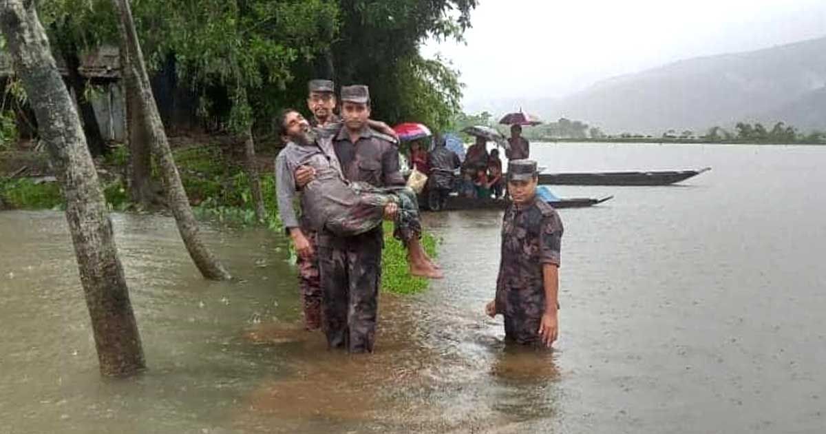 ২৪ ঘণ্টায় রেকর্ড বৃষ্টি সিলেটে 