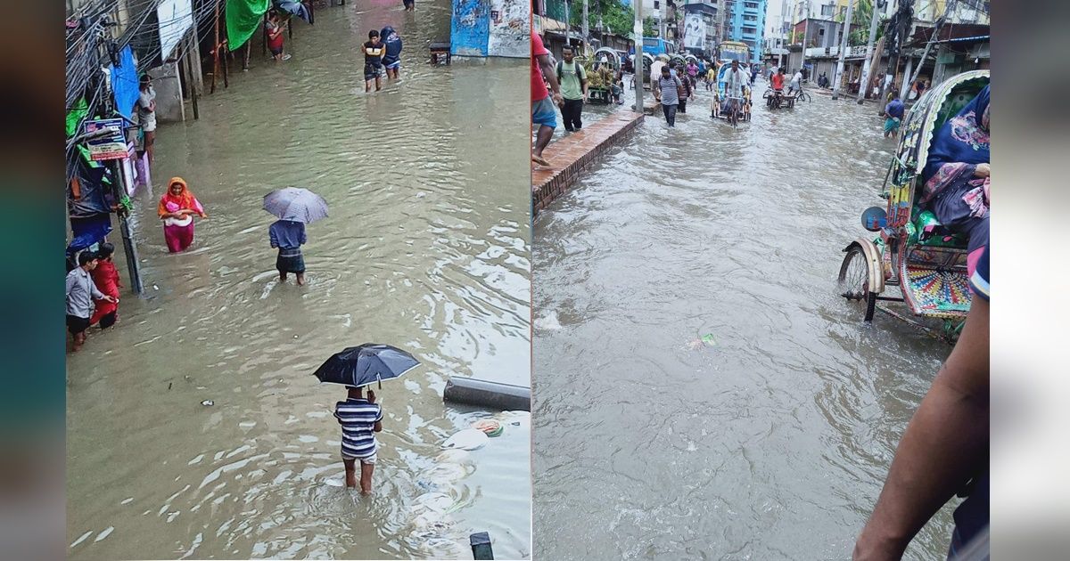 চট্টগ্রাম শহরেও বাসাবাড়িতে পানি