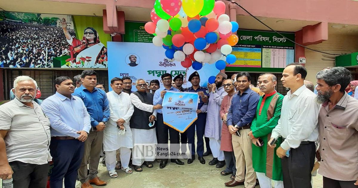 পদ্মা সেতু ঘিরে বন্যাকবলিত সিলেটেও উৎসব
