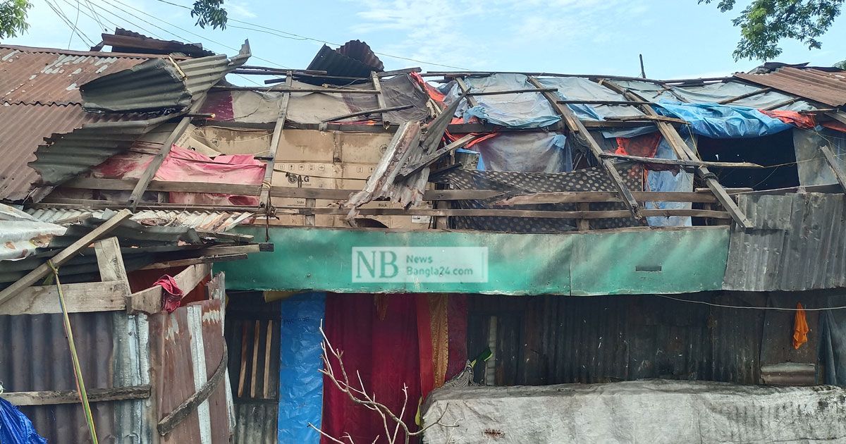হঠাৎ ঝড়ে লন্ডভন্ড বসতঘর, নিহত একজন