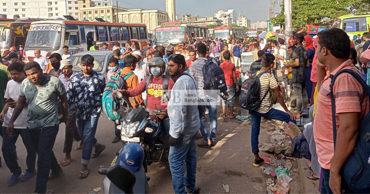 ঈদযাত্রা শুরুর আগেই ক্লান্ত লাখো মানুষ