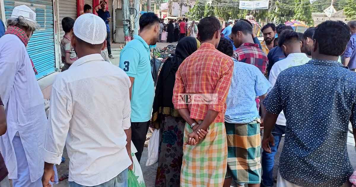 যে হাটে মাংস বিক্রি হয় ওজন ছাড়া