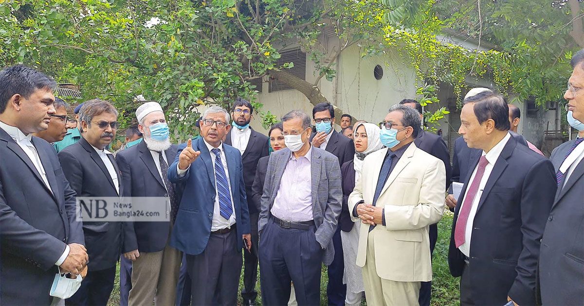 আইনজীবীদের জন্য ২০ তলা ভবন নির্মাণের জায়গা পরিদর্শনে আইনমন্ত্রী
