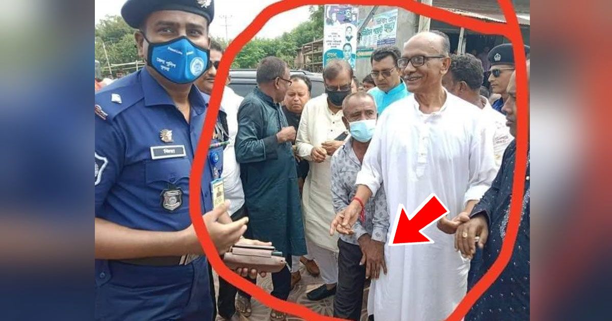 প্রতিমন্ত্রী-পুলিশের-সামনেই-পকেট-সাফাই