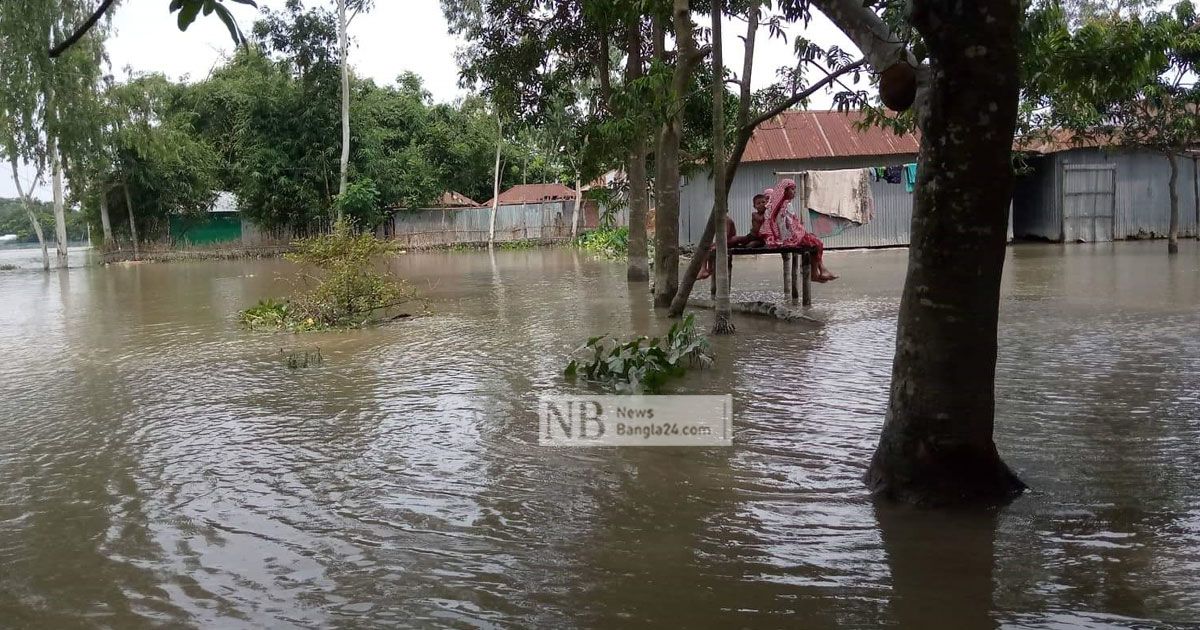 তিস্তার তলদেশ ভরাট, অল্প পানিতেই প্লাবিত নিম্নাঞ্চল