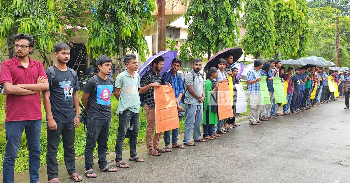 চা শ্রমিকদের আন্দোলনে শাবি শিক্ষার্থীদের একাত্মতা