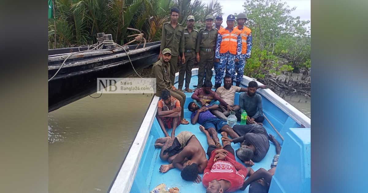 ডুবে যাওয়া ট্রলারের ৯ জেলে সুন্দরবনে উদ্ধার