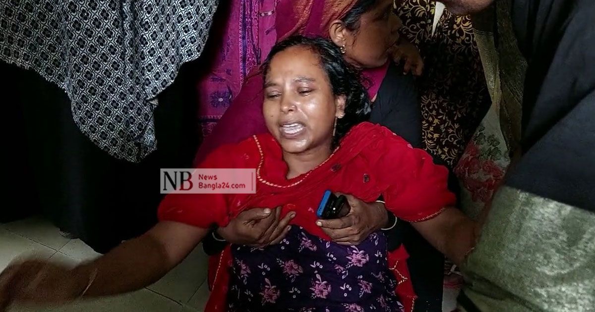 পিকআপের ধাক্কায় মায়ের কোল থেকে পড়ে চাকায় পিষ্ট