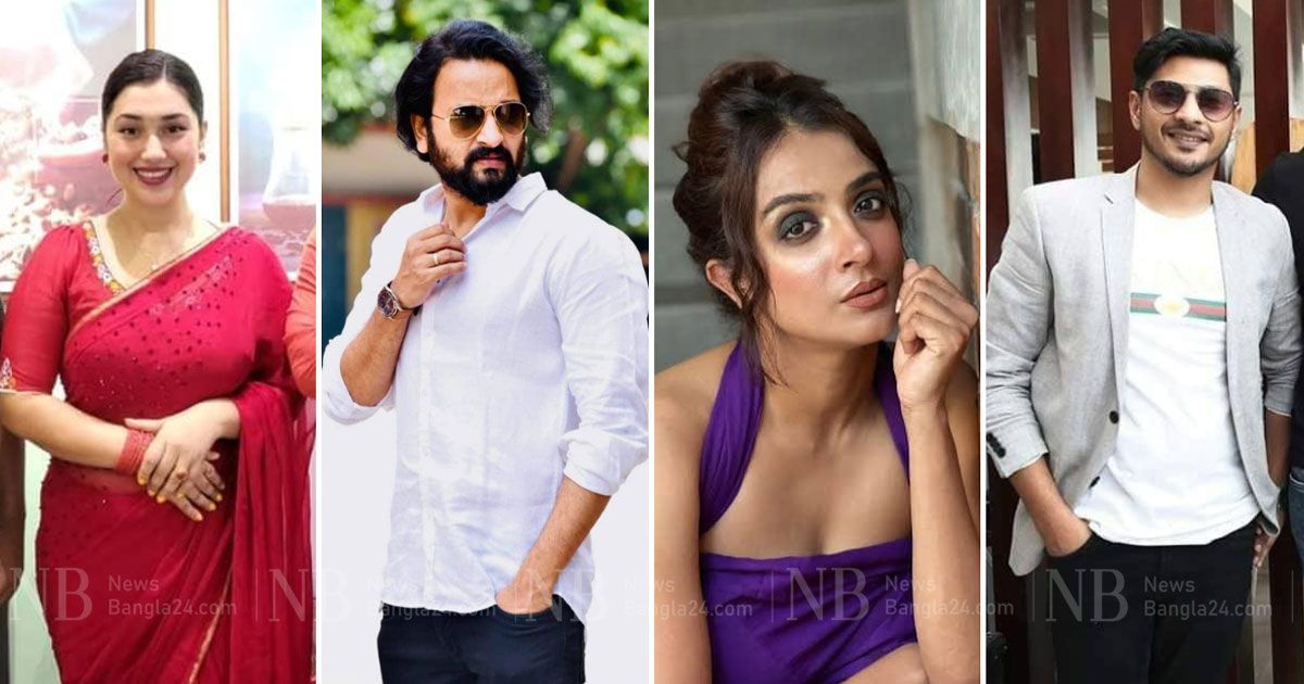 ‘লাল শাড়ি’ সিনেমায় সাইমন, সুমিত ও দোয়েল