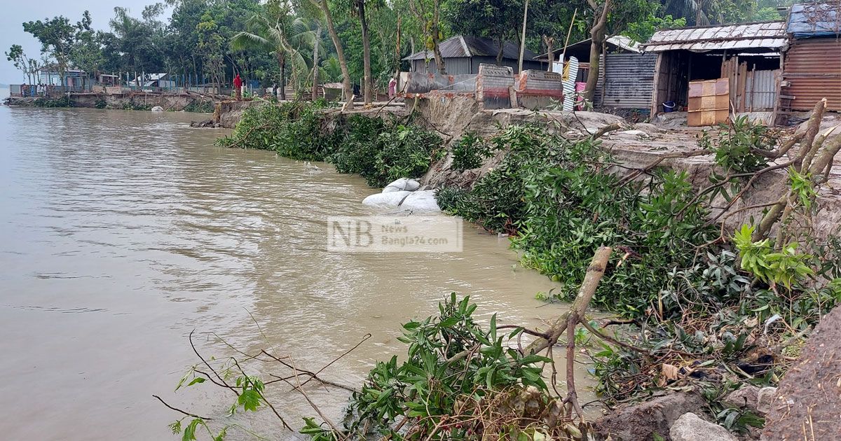 যমুনার ভাঙনে মুছে যাচ্ছে কয়েকটি গ্রাম