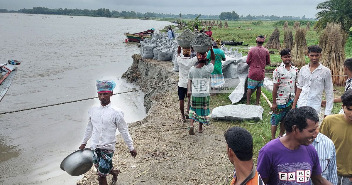 মুন্সীগঞ্জে-পদ্মার-ভয়াবহ-ভাঙন