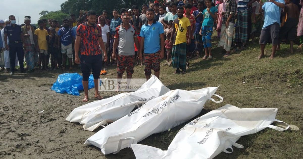 নৌকাডুবি: নিখোঁজ চাচা-ভাতিজাসহ তিনজনের মরদেহ উদ্ধার