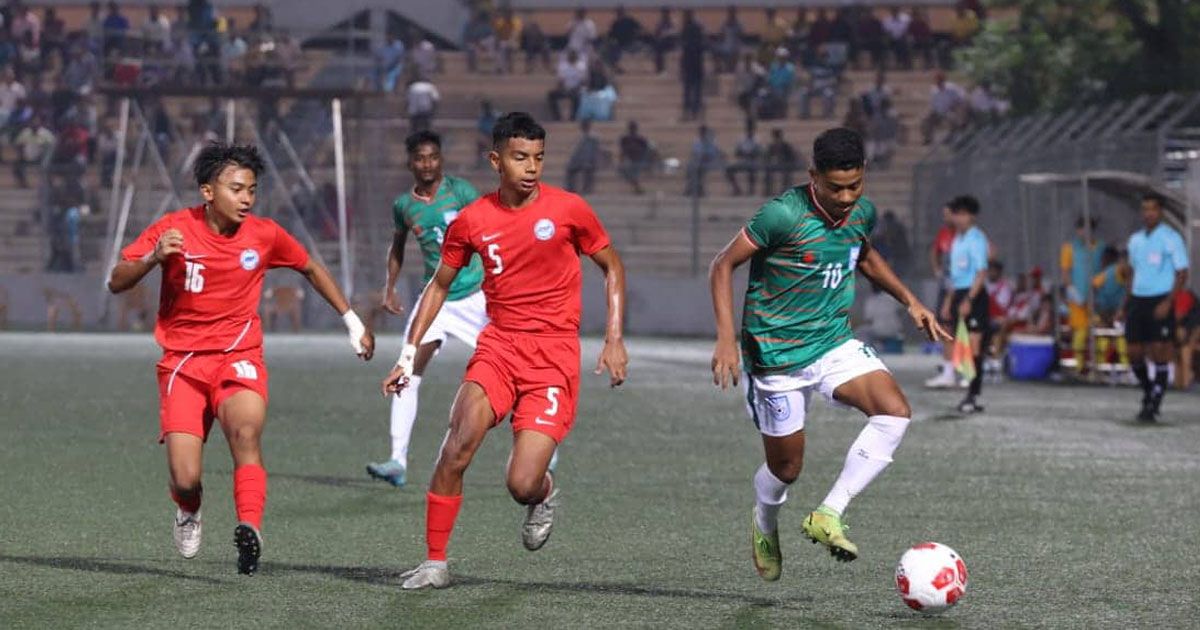 ৩ গোল দিল সিঙ্গাপুর, জিতল বাংলাদেশ