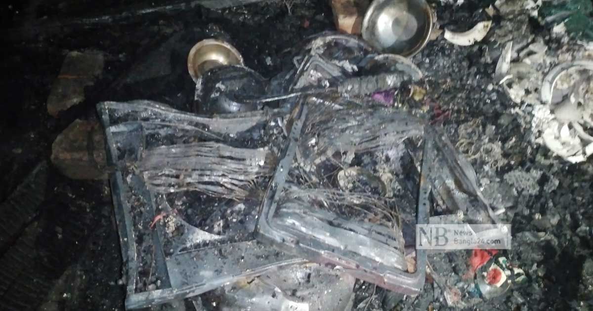 সিলেটে আগুন পুড়ল কলোনি