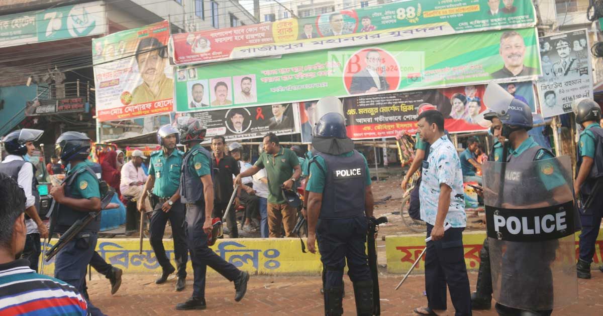 বিএনপি-পুলিশ সংঘর্ষ এবার গাজীপুরে