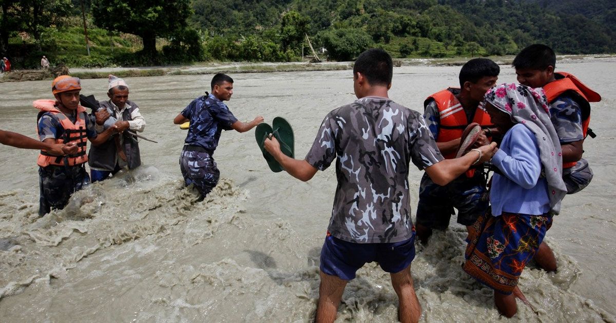 নেপালে বন্যা ভূমিধসে ৩৩ প্রাণহানি