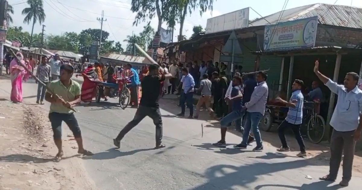 লালমনিরহাটে-ছাত্রলীগ-বিএনপি-সংঘর্ষ-পুলিশসহ-আহত-৬