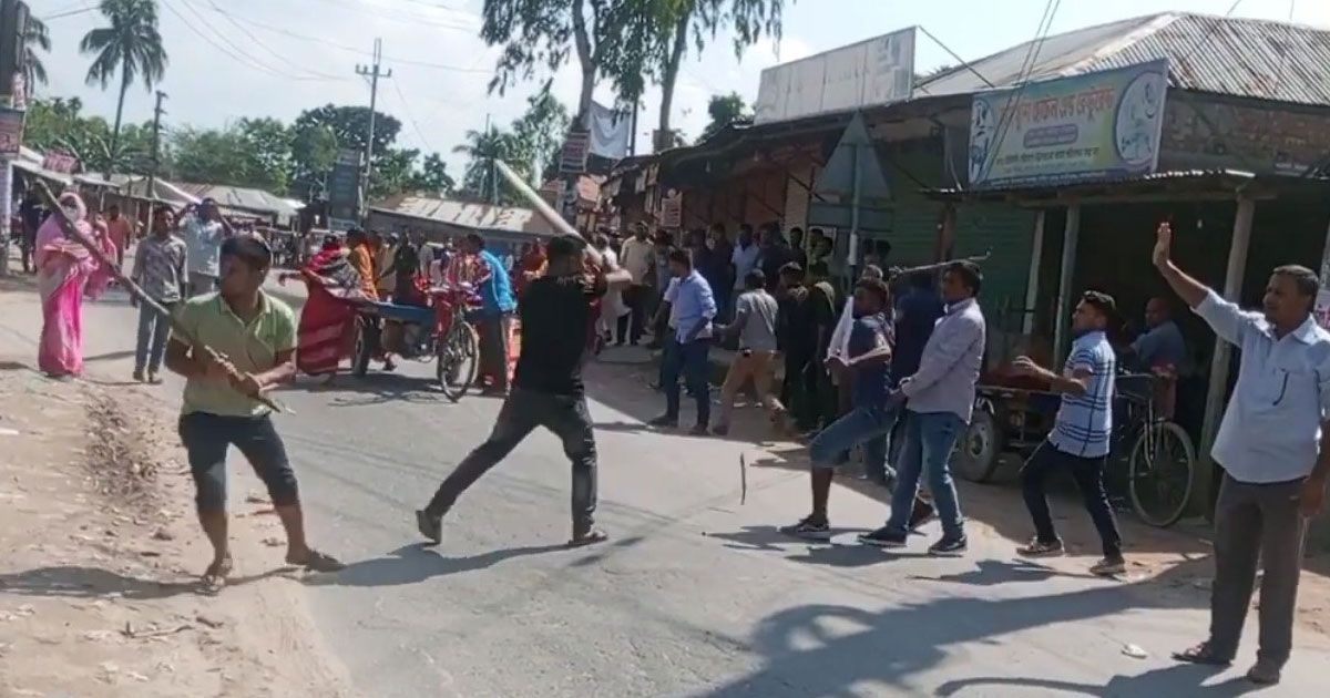 লালমনিরহাটে-ছাত্রলীগ-বিএনপি-সংঘর্ষ-পুলিশসহ-আহত-৬