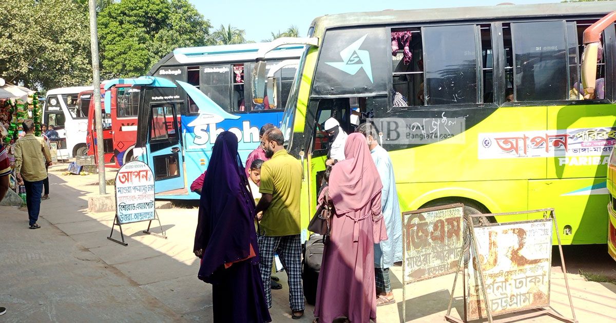 মাগুরা-থেকে-খুলনার-বাস-বন্ধ-ভোগান্তিতে-যাত্রীরা