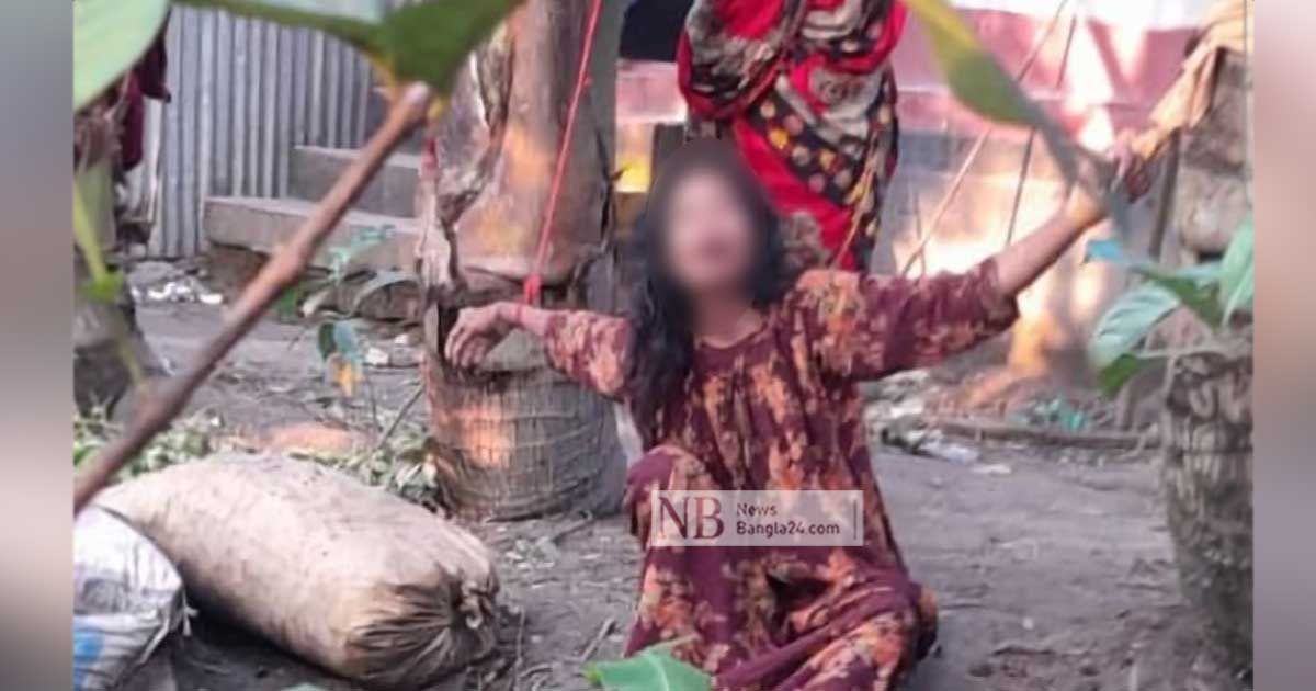 প্রবাসীর স্ত্রীকে গাছে বেঁধে ‘নির্যাতন’, শাশুড়ি আটক