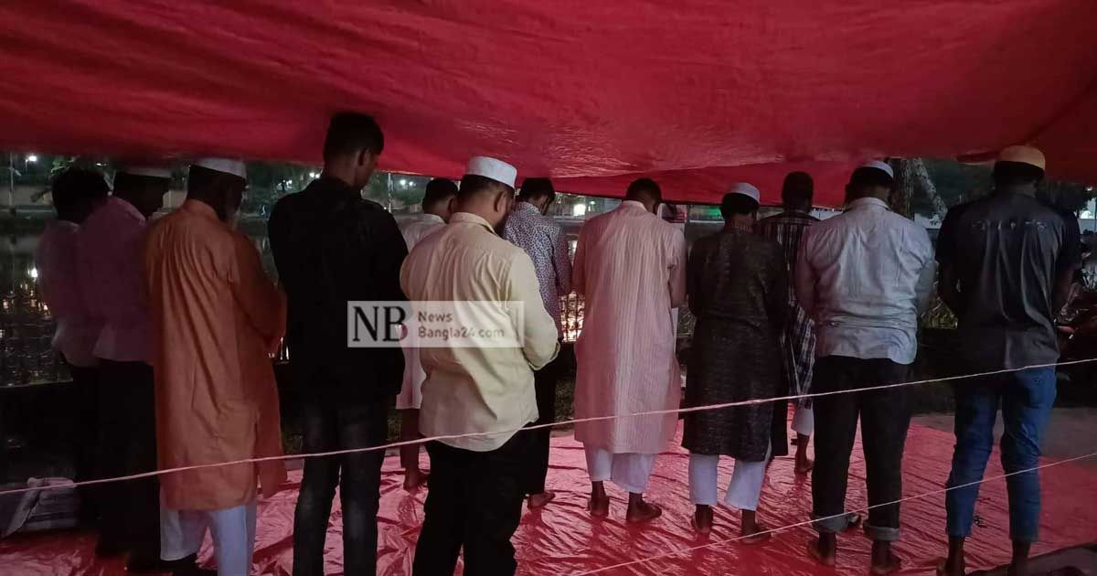 বরিশালে বিএনপির সমাবেশস্থলে উৎসবের আবহ