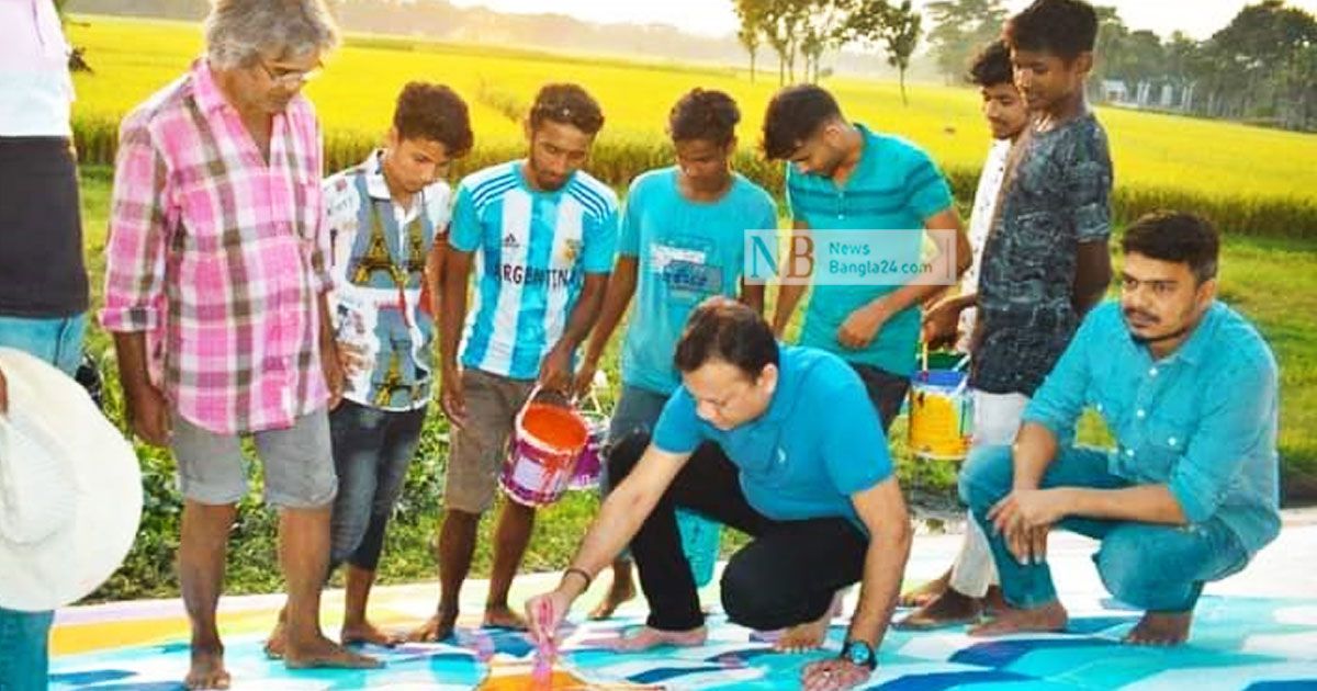 গফরগাঁওয়ের দুর্নাম ঘোচাতে নান্দনিক সড়কচিত্র