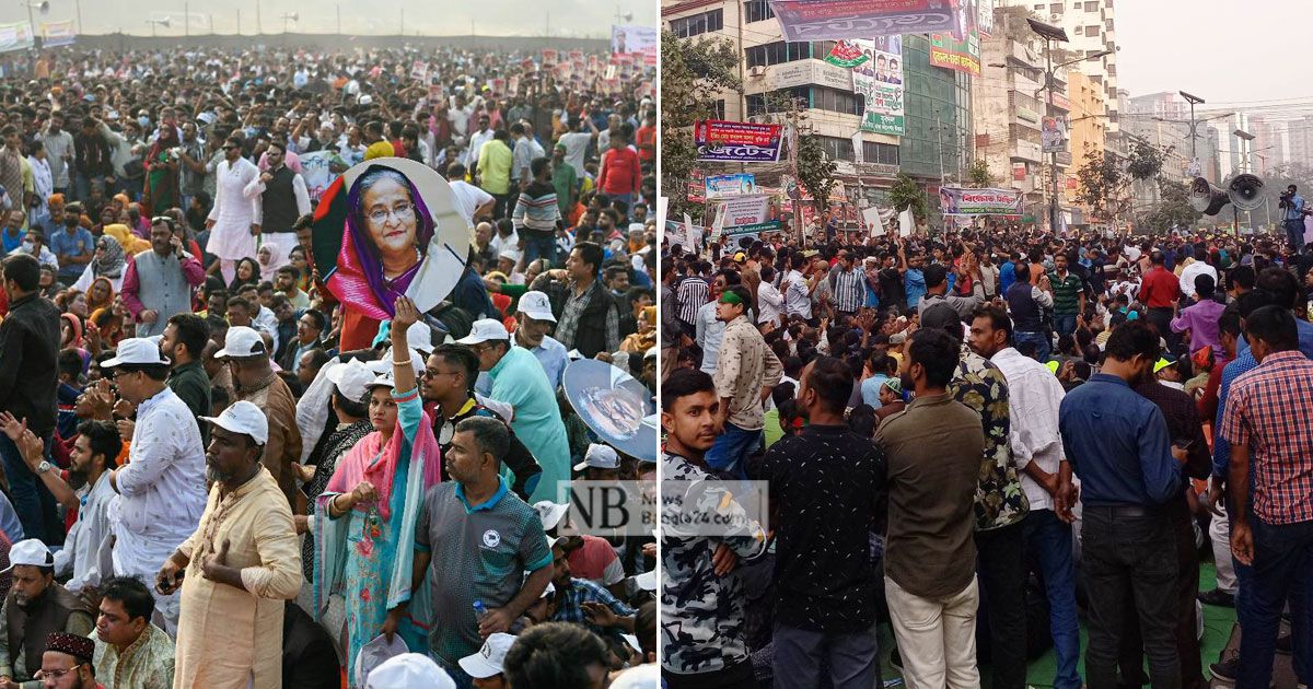 নয়াপল্টনে-বিএনপি-শেরেবাংলা-নগরে-সমাবেশে-আওয়ামী-লীগ