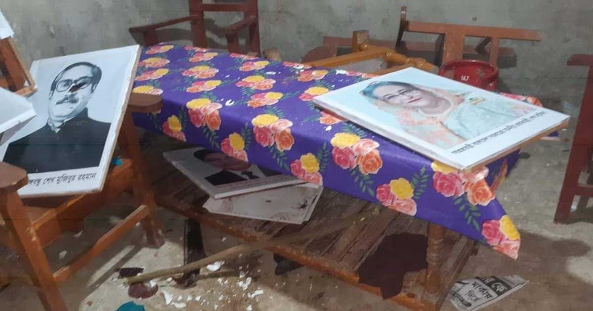 চরফ্যাশনে ইউপি চেয়ারম্যান প্রার্থীর অফিস-গাড়িতে হামলা