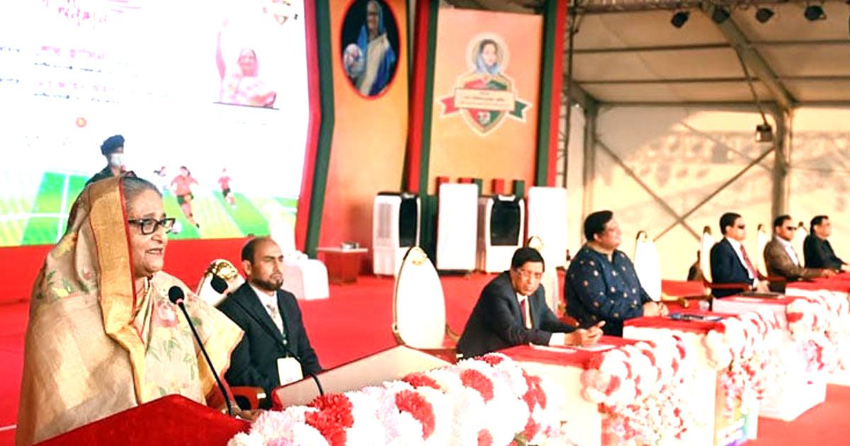 বাংলাদেশও একদিন ফুটবল বিশ্বকাপ জয় করবে: প্রধানমন্ত্রী