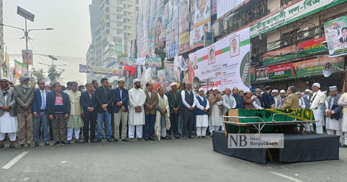নয়াপল্টনে-খন্দকার-মাহবুবের-জানাজা
