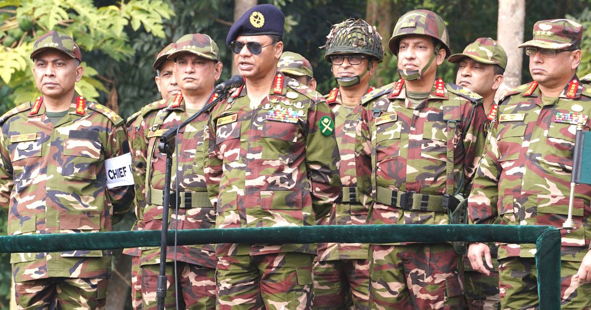 টাঙ্গাইলে শীতকালীন চূড়ান্ত মহড়ায় সেনাপ্রধান