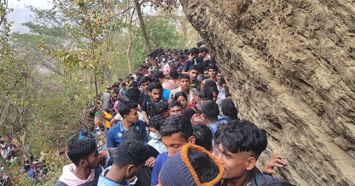 চন্দ্রনাথে পা পিছলে আহত ১০ পুণ্যার্থী