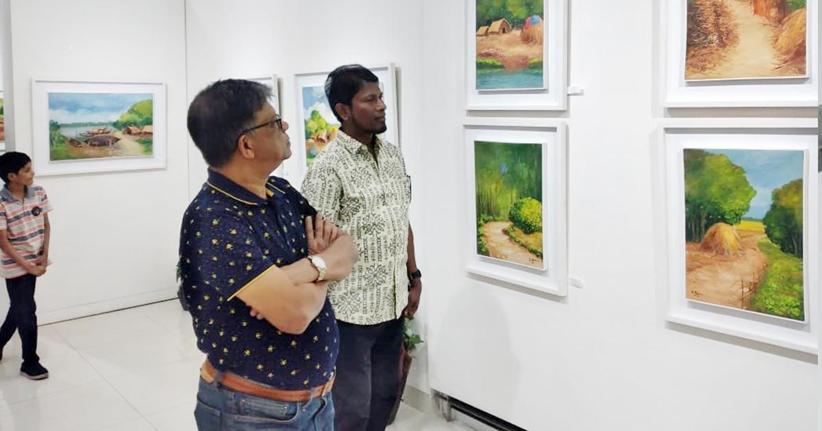 ধানমন্ডিতে শুরু হলো চিত্রপ্রদর্শনী ‘নিসর্গের চিত্র’