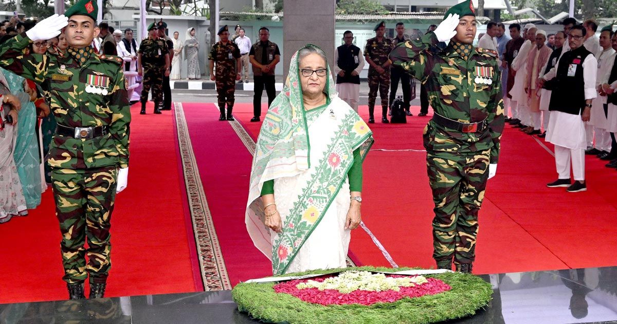 মুজিবনগর-দিবস-উপলক্ষে-বঙ্গবন্ধুর-প্রতি-প্রধানমন্ত্রীর-শ্রদ্ধা