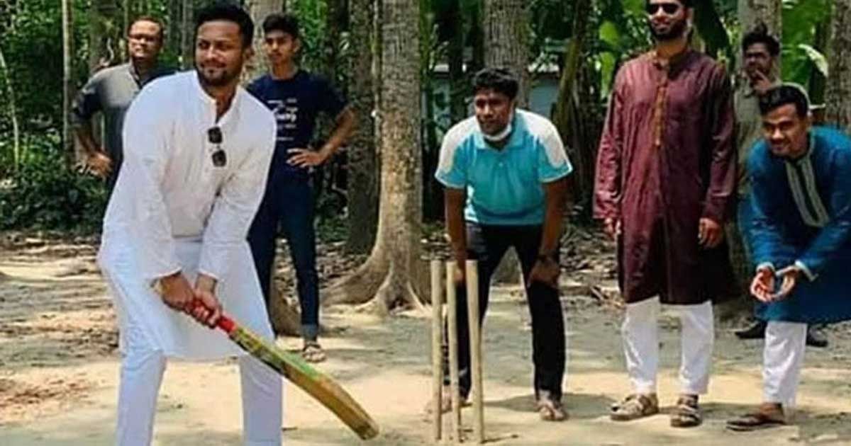 ঈদের দিনও ব্যাট হাতে সাকিব 