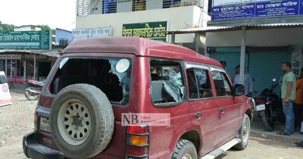 মধুখালীর ইউএনওর ওপর হামলা, গাড়ি ভাংচুর