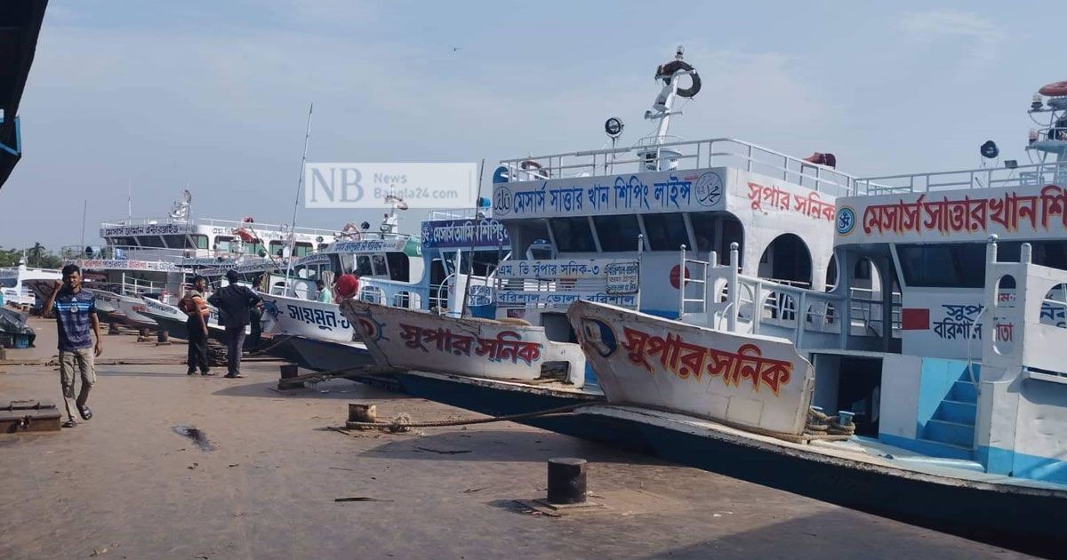 ঘূর্ণিঝড় মোখা: বরিশাল-ঢাকা রুটের লঞ্চ চলাচল বন্ধ  