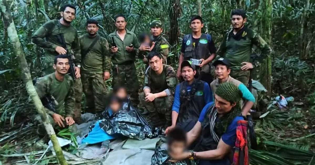 Four-children-rescued-alive-after-39-days-of-plane-crash