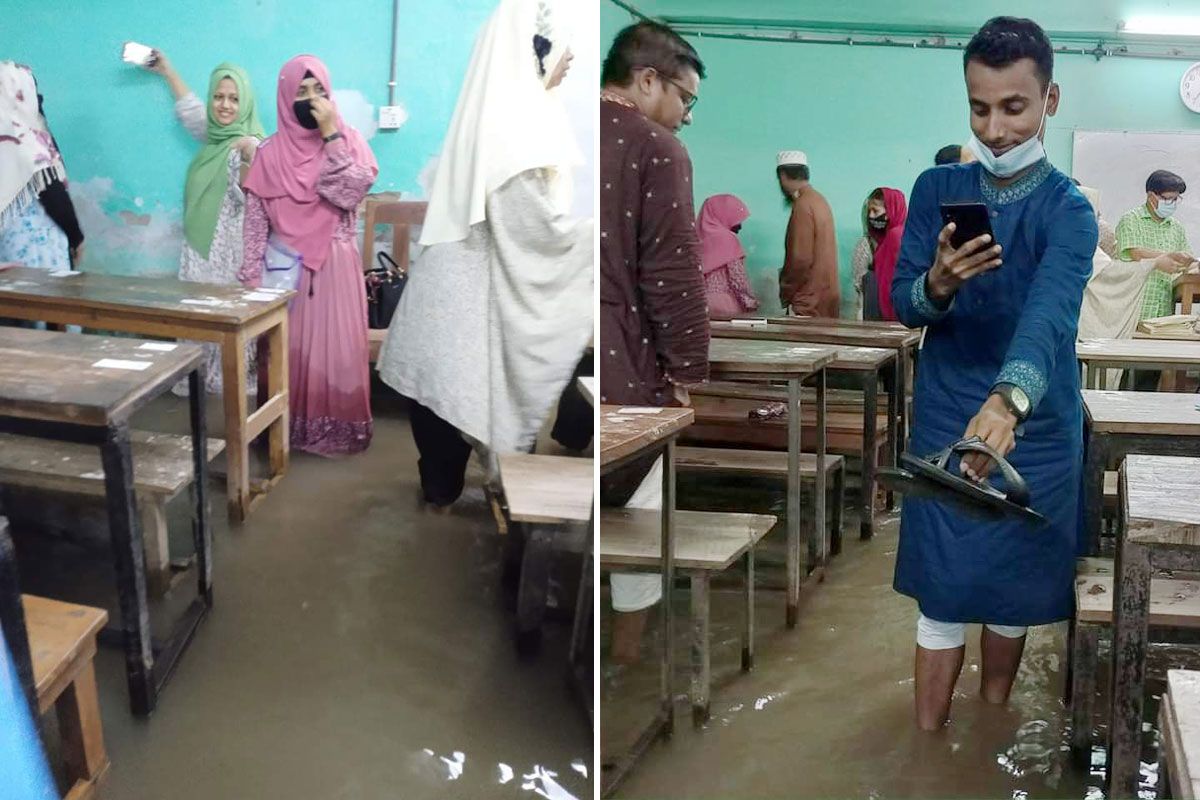 মনে হচ্ছে সুইমিং পুলে বসে পরীক্ষা দিচ্ছি!