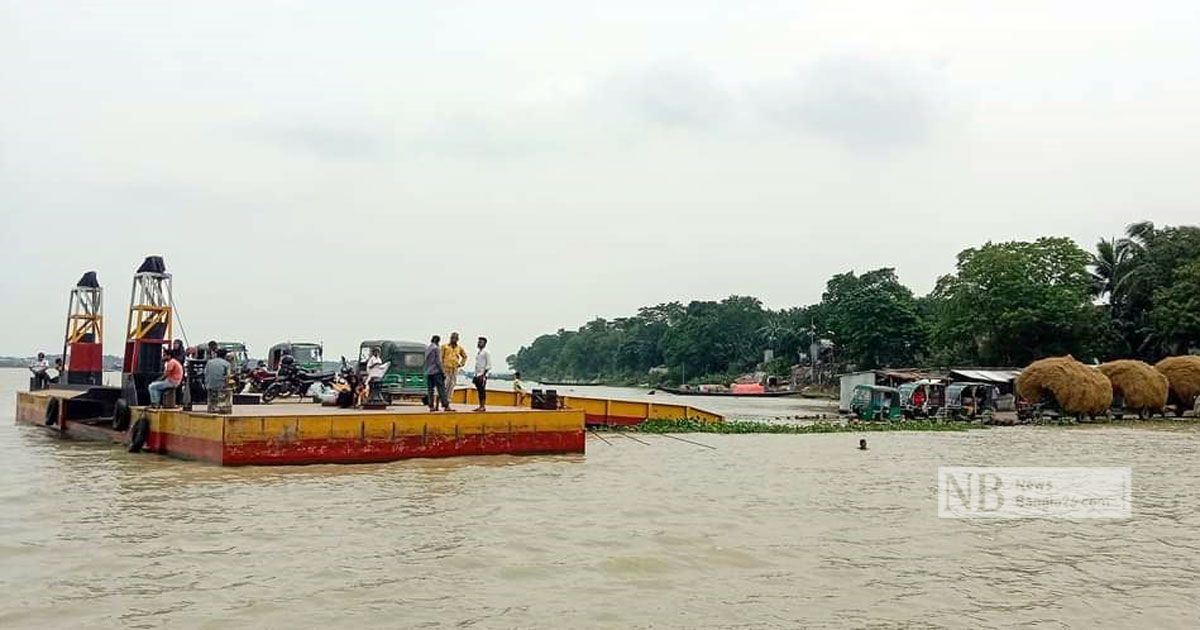 নদীগুলোতে বাড়ছে পানি, হাওরে ফেরি চলাচল বন্ধ