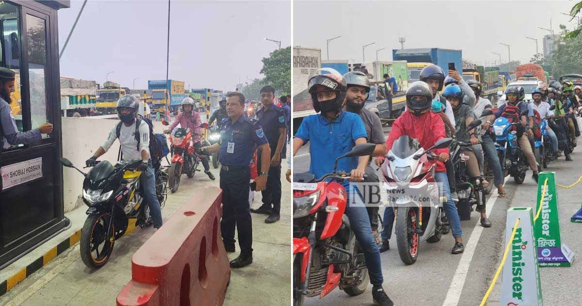 পদ্মা সেতুতে মোটরসাইকেলে দুই মাসে ২ কোটি ৯৩ লাখ টাকা টোল আদায়