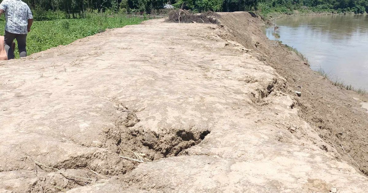 ধলাই প্রতিরক্ষা বাঁধের ৩১ স্থান ঝুঁকিপূর্ণ