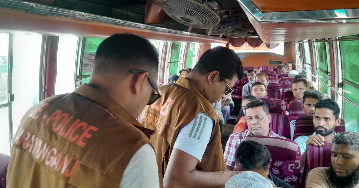রাজধানীর-প্রবেশপথে-তল্লাশি-ঢাকা-নারায়ণগঞ্জ-রোডে-বন্ধ-বাস