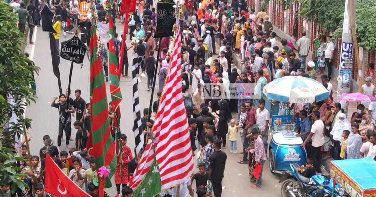 রাজধানীতে কড়া নিরাপত্তায় তাজিয়া মিছিল